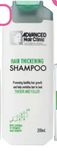 Priceline Advanced hair solutions hair thickening shampoo offer