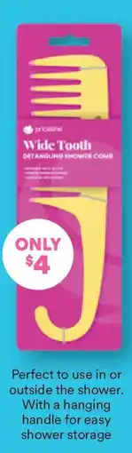 Priceline Priceline detangling shower comb offer