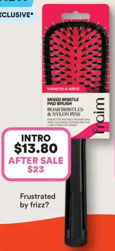 Priceline Fraim mixed bristle pad brush offer