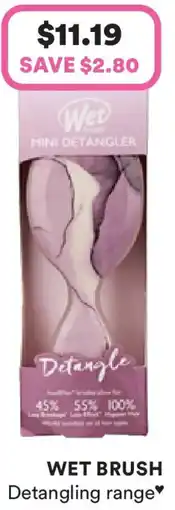 Priceline Wet Brush Mini Detangler Dusty Rose offer