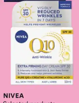 Priceline Nivea q10 anti-wrinkle extra firming day cream spf30 offer