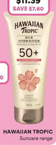 Priceline Hawaiian tropic silk hydration lotion spf50+ offer
