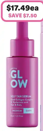 Priceline Australian glow self tan serum dark offer