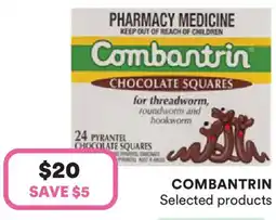 Priceline Combantrin chocolate squares offer