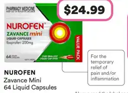 Priceline Nurofen Zavance Mini offer