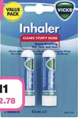 Priceline Vicks inhaler offer