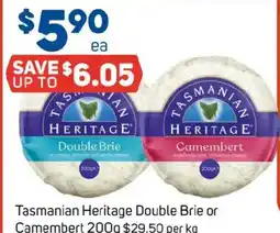 Foodland Tasmanian heritage double brie or camembert offer