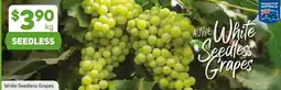 Foodland White seedless grapes offer