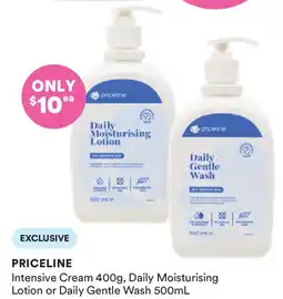 Priceline Daily Moisturising Lotion or Daily Gentle Wash offer