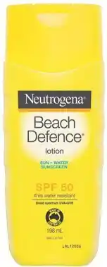 Discount Drug Stores Neutrogena Beach Defence Sunscreen Lotion SPF 50 offer