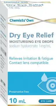 Discount Drug Stores Chemists' Own Dry Eye Relief Moisturising Eye Drops offer
