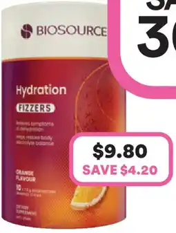 Priceline Biosource hydration fizzers offer