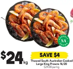 Drakes Thawed South Australian Cooked Large King Prawns offer
