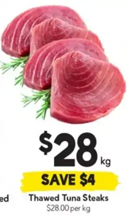 Drakes Thawed Tuna Steaks offer