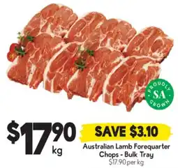Drakes Australian Lamb Forequarter Chops Bulk Tray offer