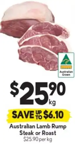 Drakes Australian Lamb Rump Steak or Roast offer