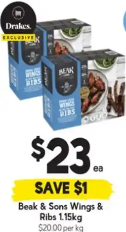 Drakes Beak & Sons Wings & Ribs offer