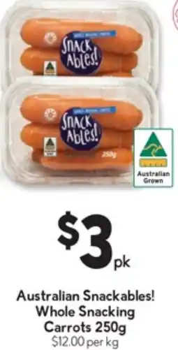 Drakes Australian Snackables Whole Snacking Carrots offer
