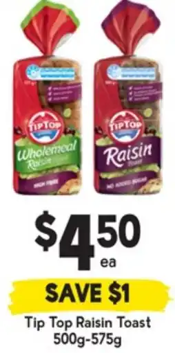 Drakes Tip Top Raisin Toast offer