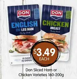 Spudshed Don sliced ham or chicken offer