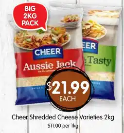 Spudshed Cheer shredded cheese offer