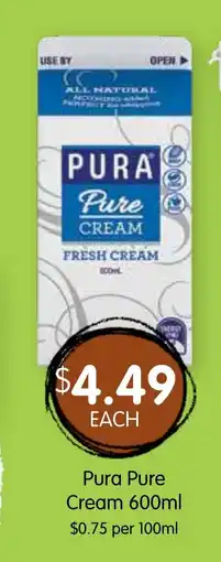 Spudshed Pura pure cream offer
