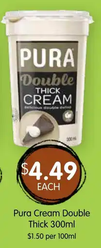 Spudshed Pura cream double thick offer