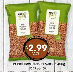 Spudshed Eat well raw peanuts skin on offer