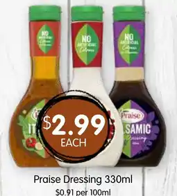 Spudshed Praise dressing offer