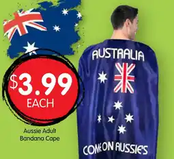 Spudshed Aussie adult bandana cape offer