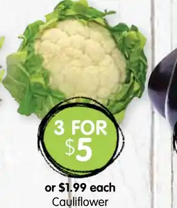 Spudshed Cauliflower offer