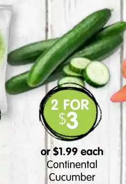 Spudshed Continental cucumber offer