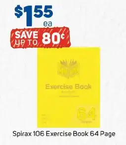 Foodland Spirax 106 exercise book offer