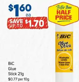 Foodland Bic glue stick offer