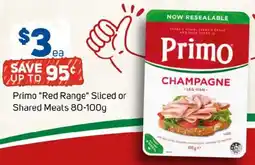 Foodland Primo "red range" sliced or shared meats offer