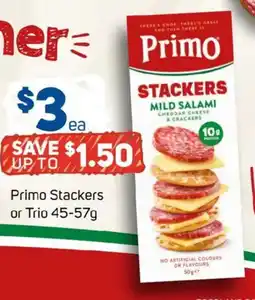 Foodland Primo stackers or trio offer