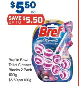 Foodland Bref in bowl toilet cleaner blocks offer