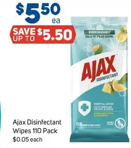 Foodland Ajax disinfectant wipes offer