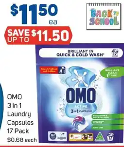 Foodland Omo 3 in 1 laundry capsules offer