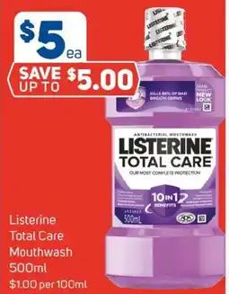 Foodland Listerine total care mouthwash offer