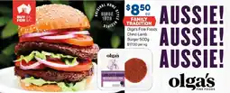 Foodland Olga's fine foods chevi lamb burger offer