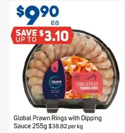 Foodland Global Prawn Rings with Dipping Sauce offer