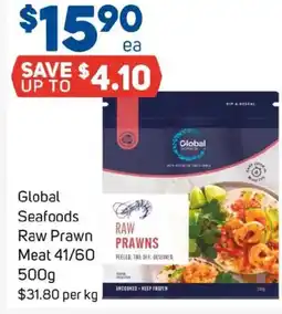 Foodland Global seafoods raw prawn meat offer