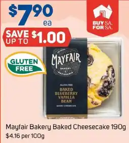 Foodland Mayfair bakery baked cheesecake offer