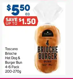 Foodland Toscano brioche hot dog & burger bun offer