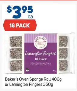 Foodland Baker's oven sponge roll or lamington fingers offer