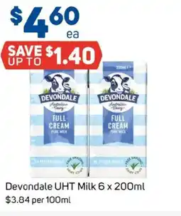 Foodland Devondale uht milk offer