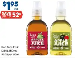 Foodland Pop tops fruit drink offer