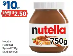 Foodland Nutella hazelnut spread offer