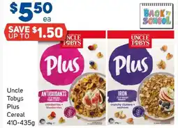 Foodland Uncle tobys plus cereal offer